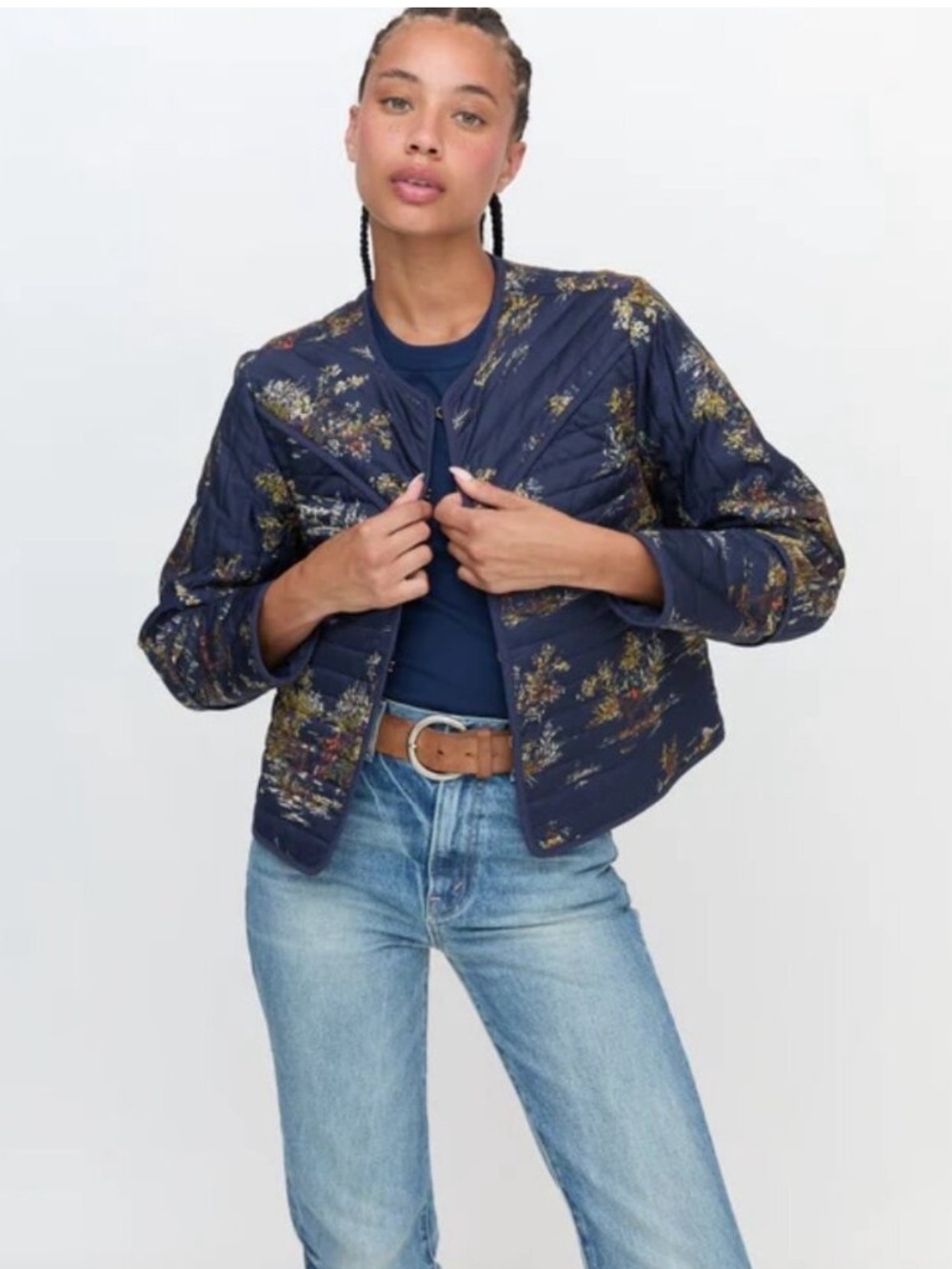 NWT HILL HOUSE HOME Navy Blue The Amari Equestrian Jacket Size XL - Picture 2 of 10